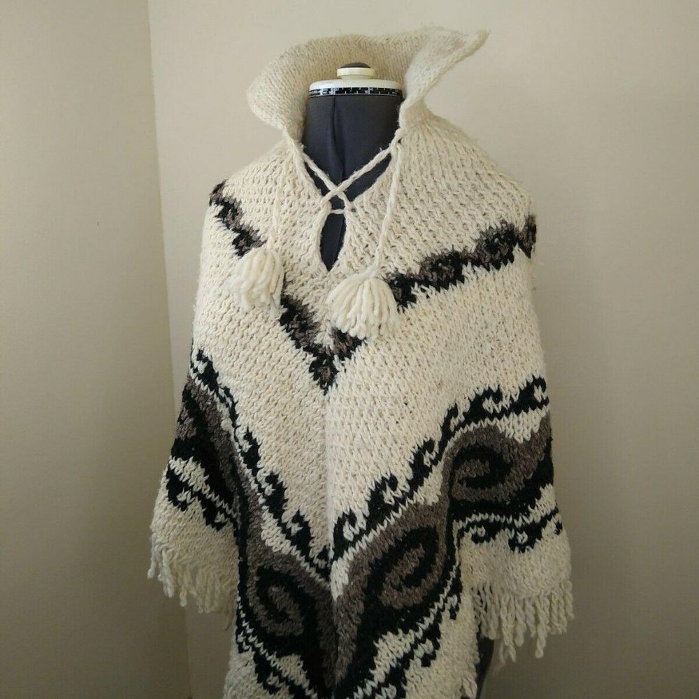 VTG Serape Poncho Sweater